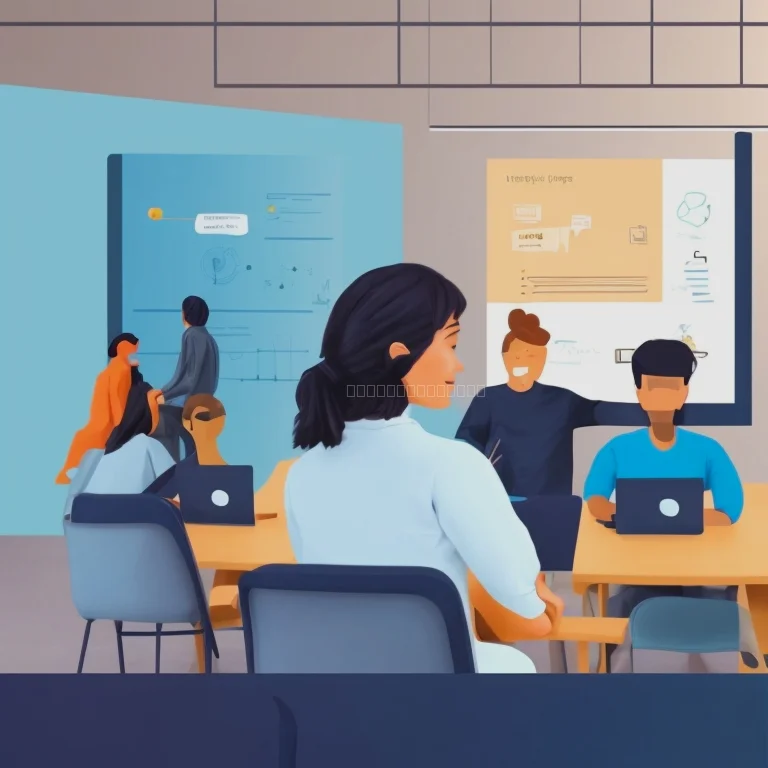 Group of learners engaging in AI course activities at UniMeDimOr